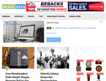 Tablet Screenshot of bebasgaya.com